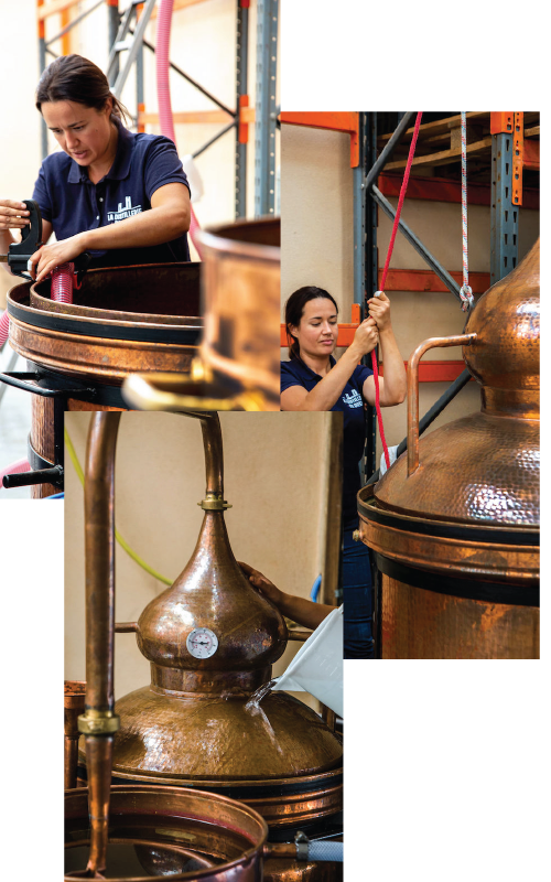 methode traditionnelle de distillation à repasse